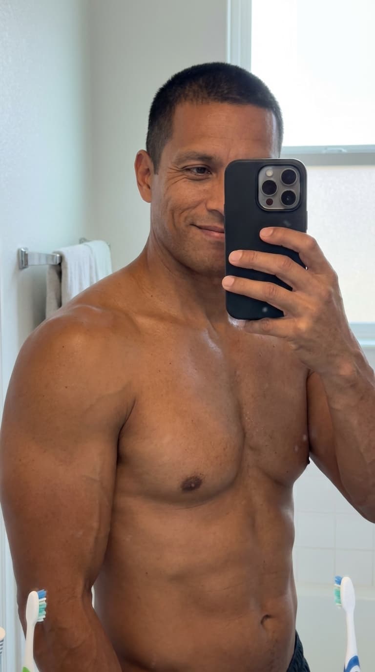 Jaxson 'Jax' Thorne, body positive mirror style