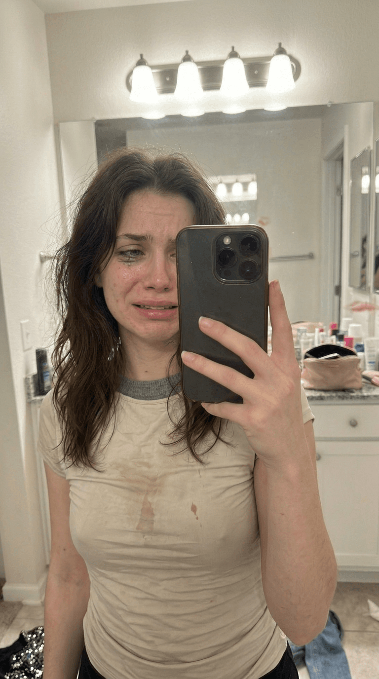 Lucy, mirror selfie