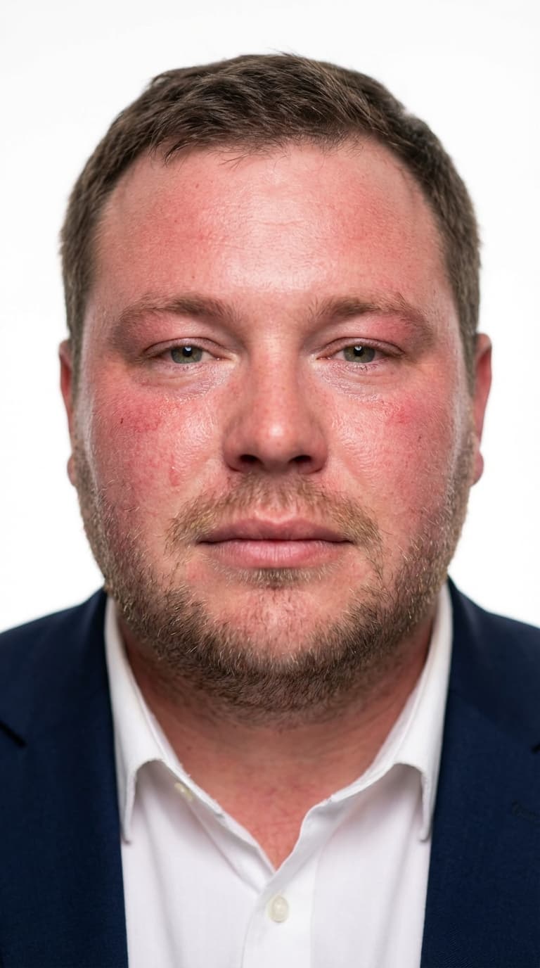 Vanya, passport professional headshot style